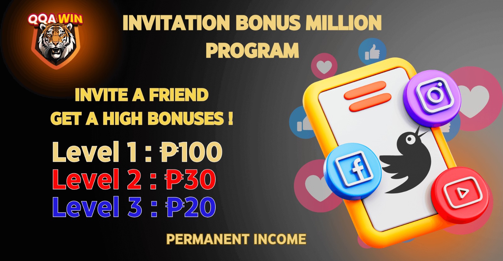 Invitation bonus QQAWIN